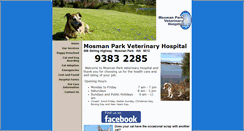 Desktop Screenshot of mosmanparkvet.citymaker.com